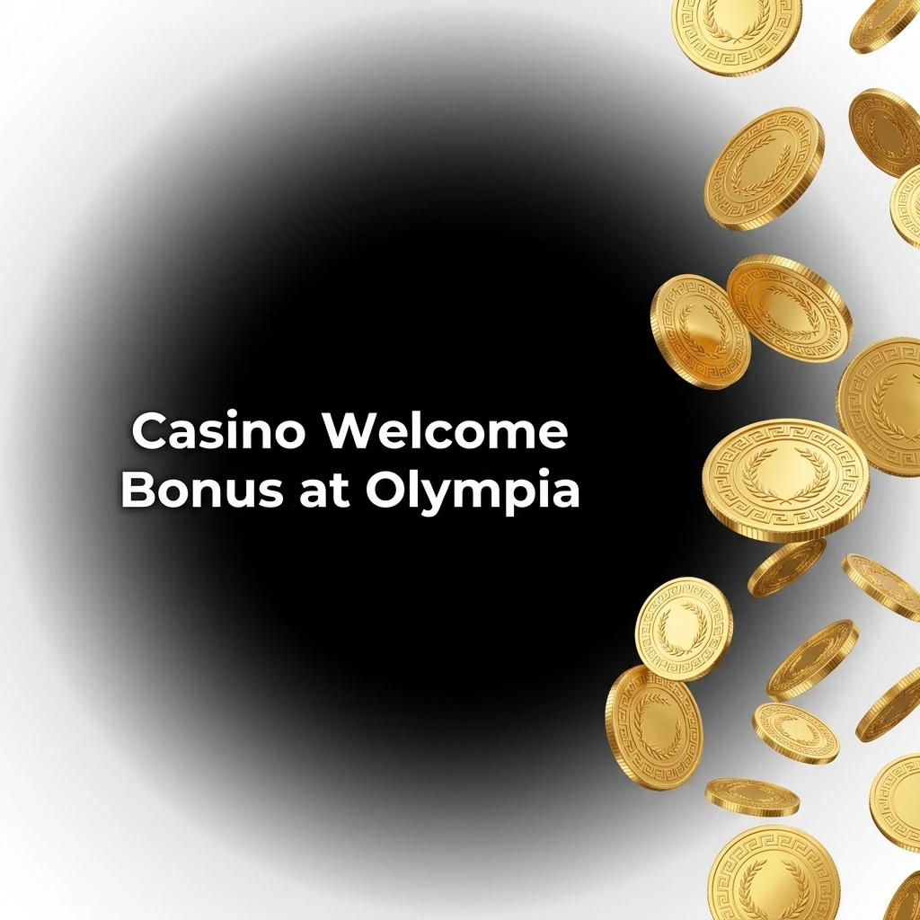 Olympia Casino welcome bonus offering 100% deposit match up to A$10,000 plus 75 free spins for new players