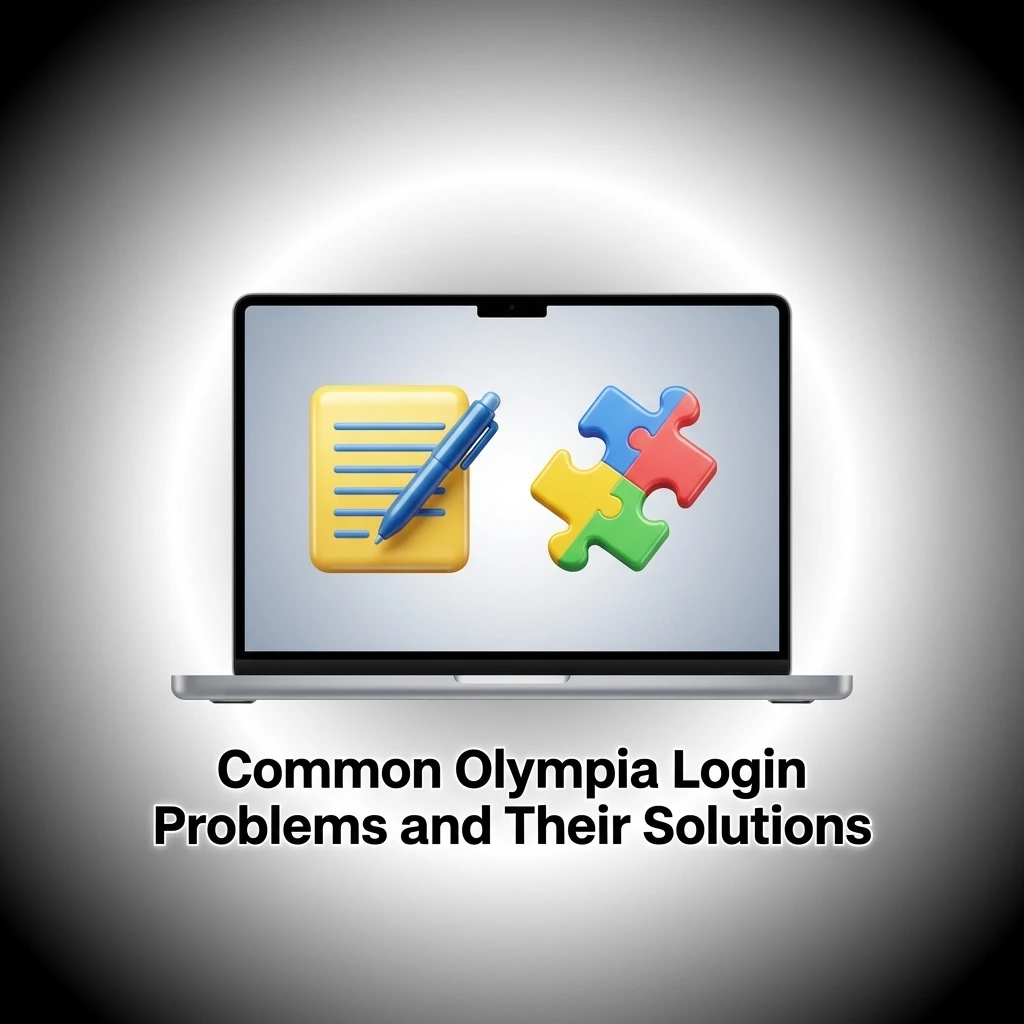 Olympia login troubleshooting table showing common problems like locked accounts and 2FA issues with step-by-step solutions