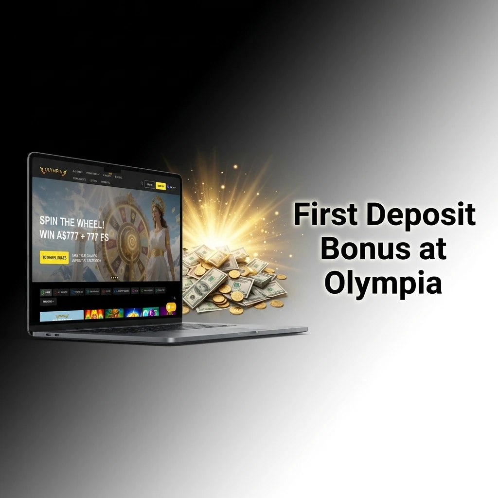 Olympia first deposit bonus 100% match up to A$10,000 plus 75 free spins for new Australian players
