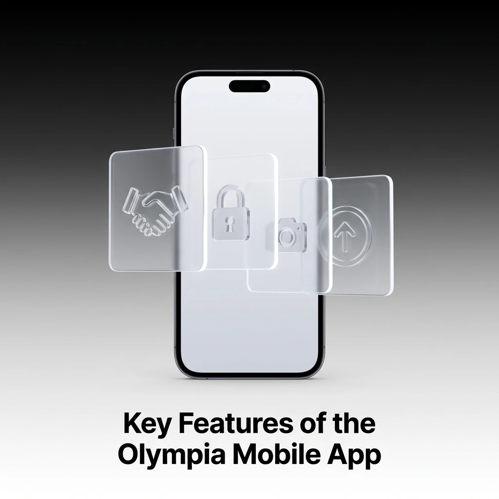 Olympia mobile app features for Australian players including AUD support, pokies, sports betting, and 24/7 live chat