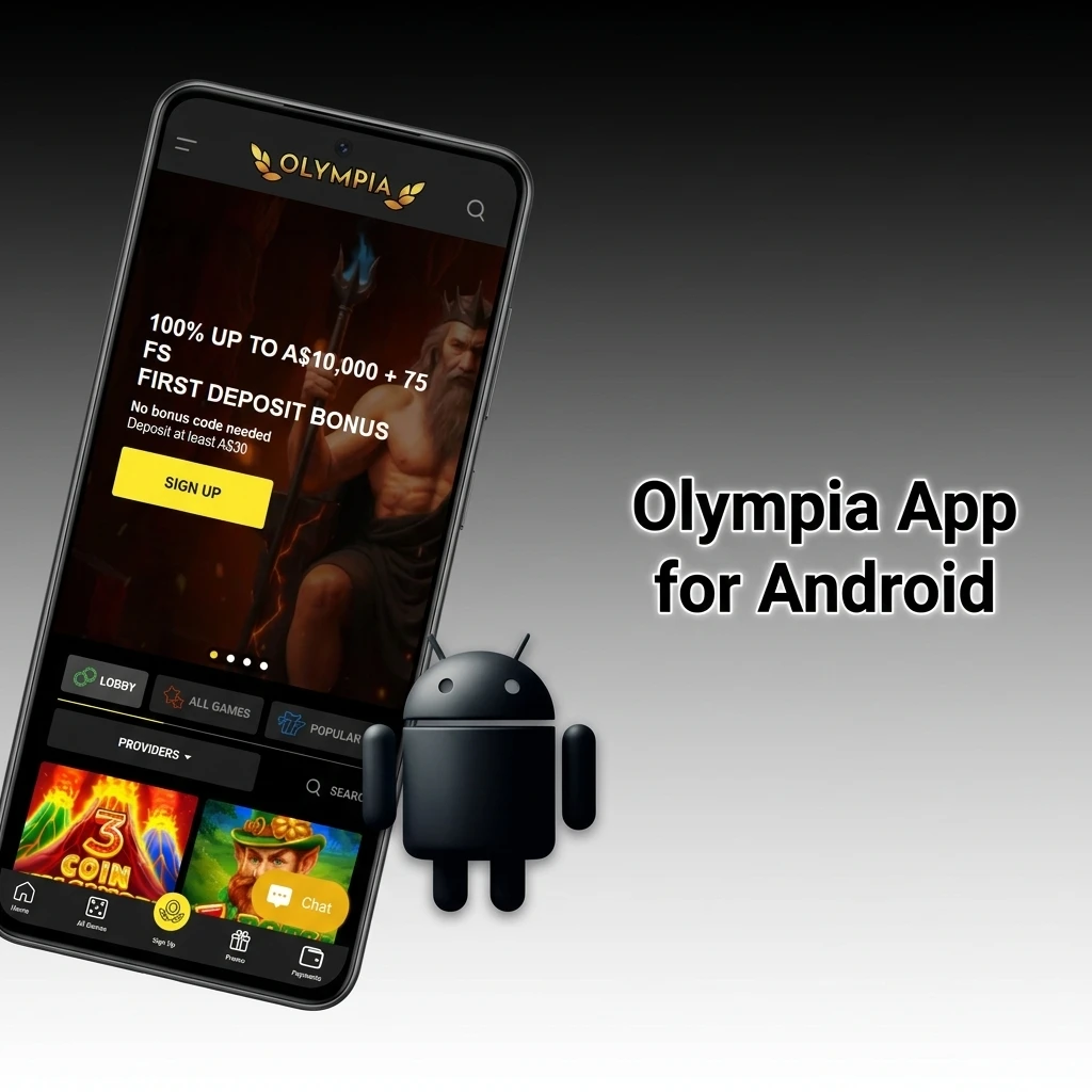 Olympia Casino Android app APK download and installation guide for mobile devices running Android 6.0 or later