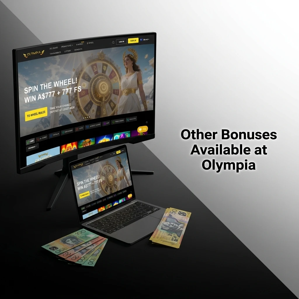Olympia Casino ongoing promotions including reload bonus, free spins, cashback, loyalty programme and referral bonus