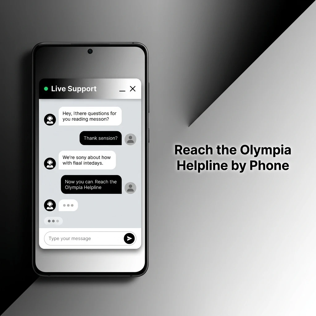 Customer calling Olympia helpline phone support for account assistance, with tips for fast resolution in Australia