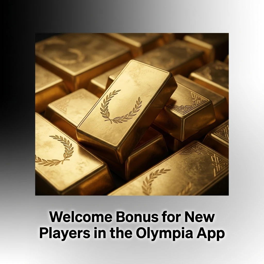 Olympia app welcome bonus showing 100% sports bonus up to A$500 or casino bonus up to A$10,000 plus 75 free spins